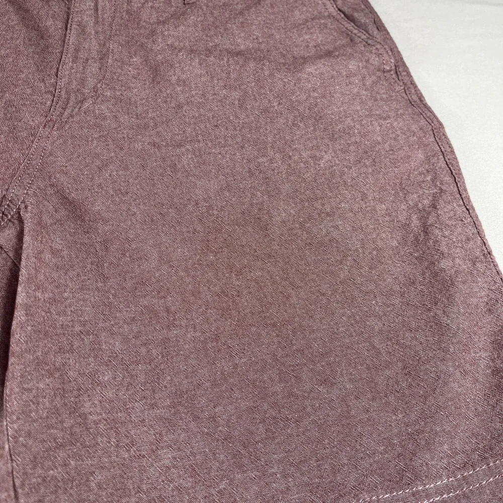 14th and Union Mens Pink/Burgandy Cotton Slim Fit Cotton Shorts Size 36